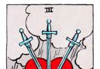 Kolm mõõka Tarot Tähendus