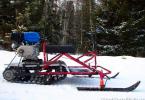 How to make a snowmobile from a walk-behind tractor with your own hands video
