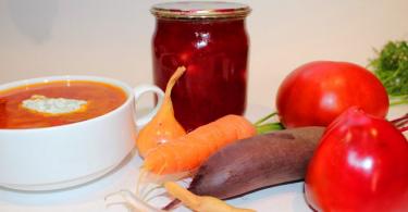 Aderezo para borscht: una receta para el invierno con repollo