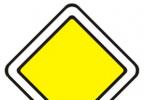 Знаки пріоритету дорожнього руху Пріоритетні знаки дорожнього руху