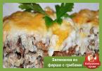 Cooking delicious dishes with minced meat and mushrooms