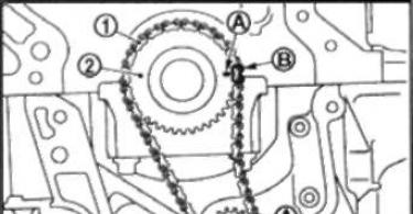 Nissan Qashqai J11: Tensile the timing chain in the engine MR20DD when changing the chain on Cascais 2
