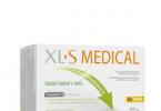 XL-S таблети за слабеење - моќта на растенијата за витка линија: својства на лекот, шема на апликација, медицински прегледи xls таблети за слабеење