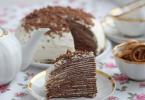 Tortë me petull: receta me mbushje të ndryshme Ëmbëlsira petullash me mbushje të shijshme
