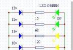Lihtne elektrooniline voltmeeter LED-idega