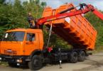 Scrap trucks on the basis (chassis) of KamAZ