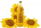 What is the density of sunflower oil?