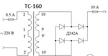 Diagrama de circuito de un cargador para batería de automóvil: de simple a complejo Para el circuito